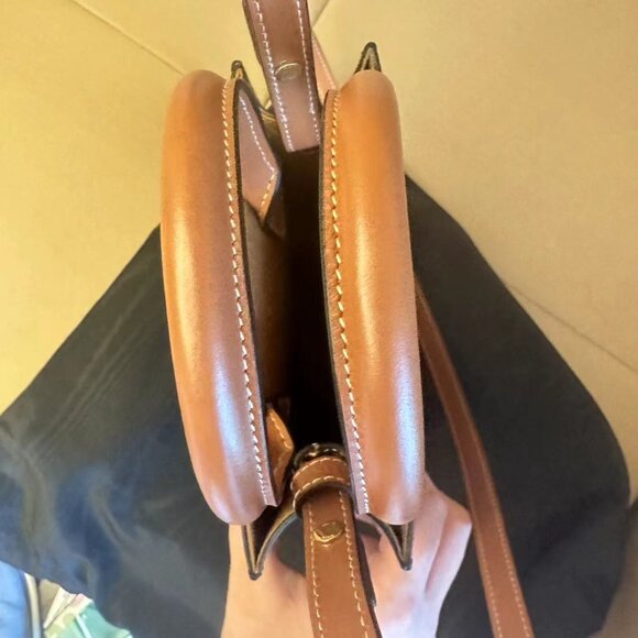 celine triomphe top handle bag mini black canvas/leather - Picture 4 of 6